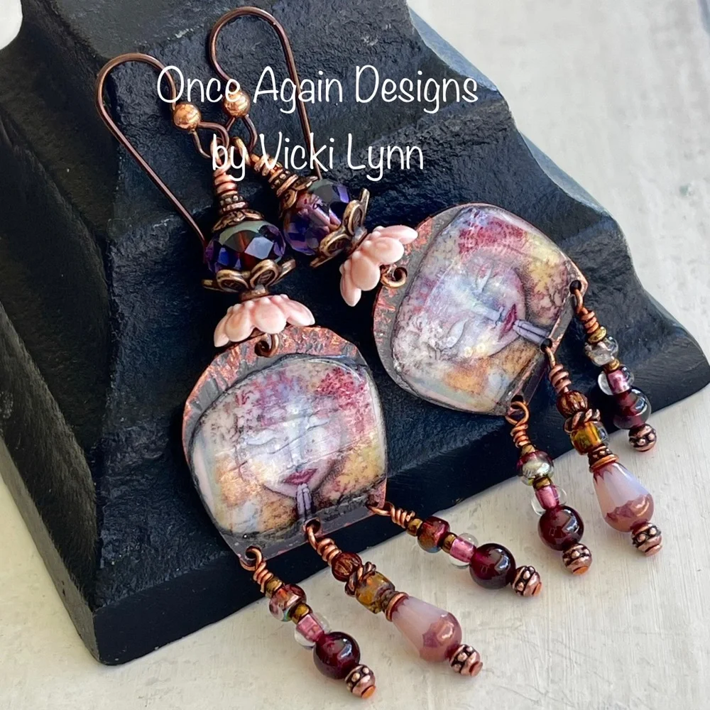 ARTISAN Earrings “Mindful Serenity” - Dangles - Picture 2 of 15